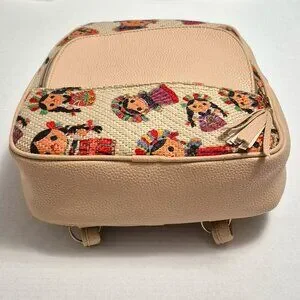 Mexican Le le Doll Backpack, Cream 100% Handcraft - New Bags | Mexican Le Le Doll Backpack Cream 10 Handcraft New  main image 3